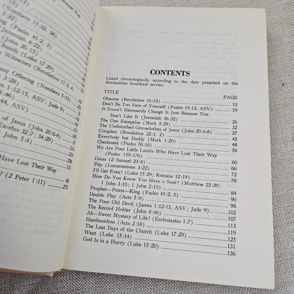 Revivaltime Pulpit Sermon Book Number 14 C M Ward Assemblies‎ of God Radio